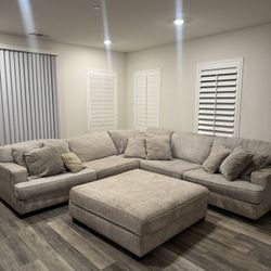 Sectional With Ottoman