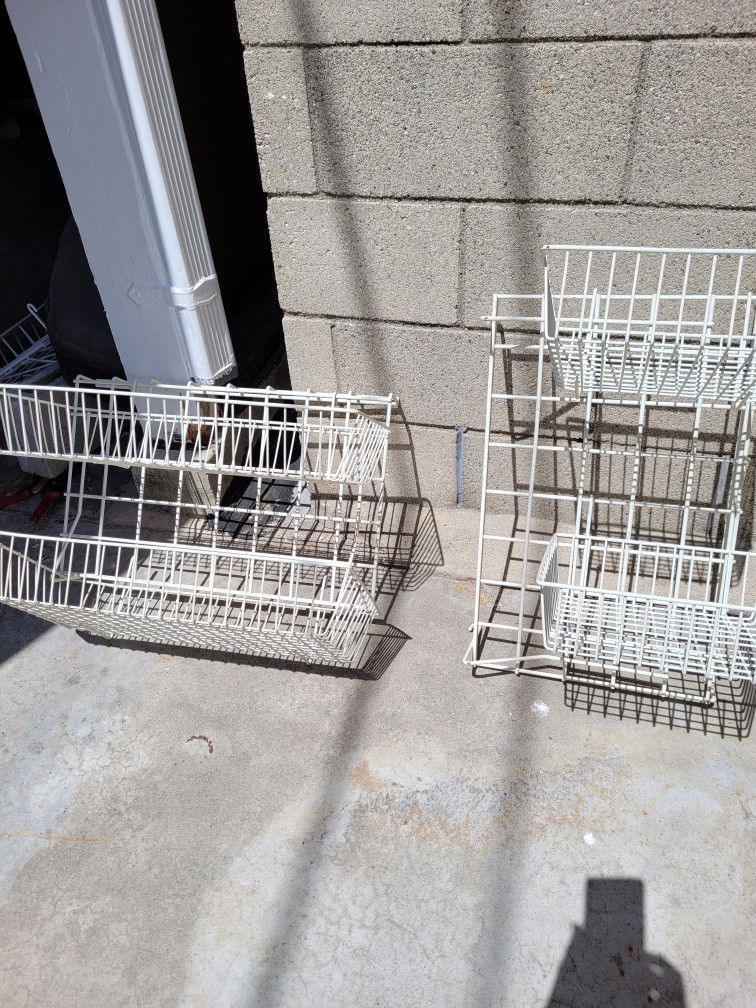 SHELVES & BASKETS ; TOTAL Of  3 For $11.25  (3.75 Each) ORGANIZE & STORE Office OR Garage 