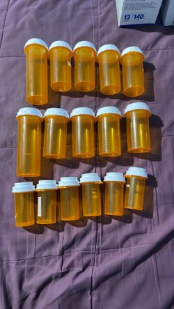 Assortment Empty Pill Containers