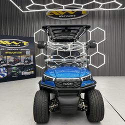 2026 Icon i60LX 6 Passenger Lithium Golf Cart| Backup Camera| Bluetooth