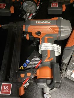 Ridgid Air 18Ga Narrow Crown Stapler $60