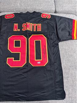 NEIL SMITH Signed Autograph Custom Jersey -Metabilia COA - Kansas City Chiefs