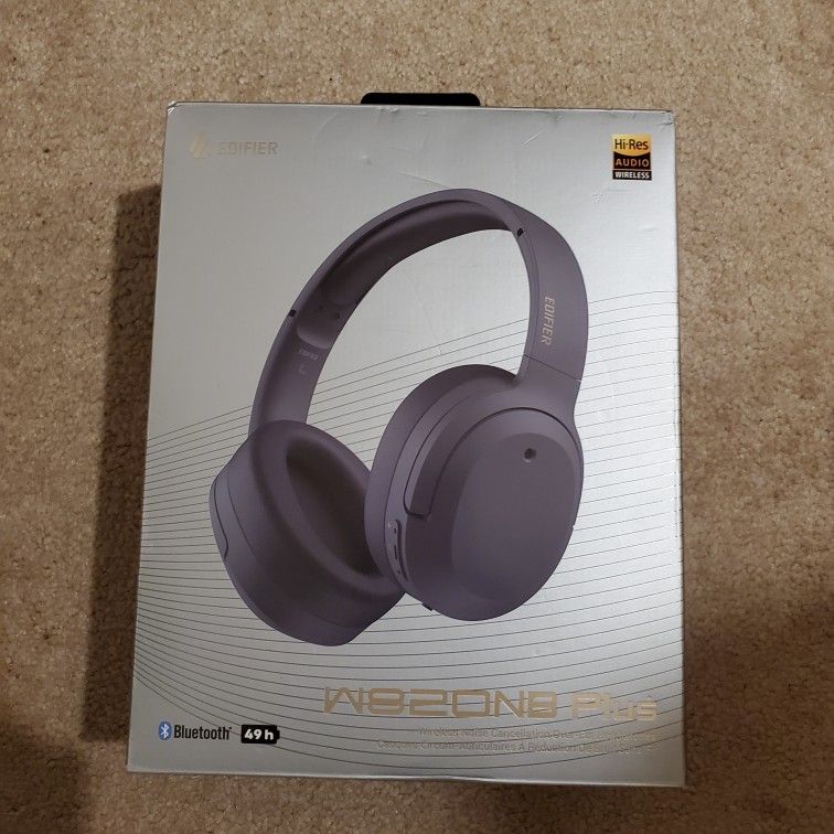 New Edifier W820NB Plus Hybrid Active Noise Cancelling Headphones LDAC Codec Hi Res Audio Wireless & Wired