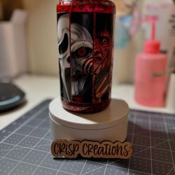 Halloween Snow Globe Glass Tumbler