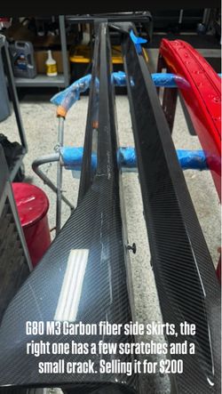 Carbon fiber side skirts G80 M3