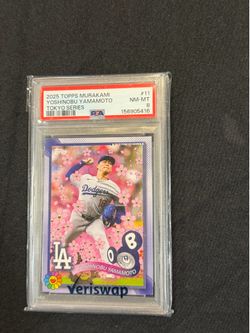 Topps 2025 Murakami Complex Tokyo Series Yoshinobu Yamamoto PSA 8