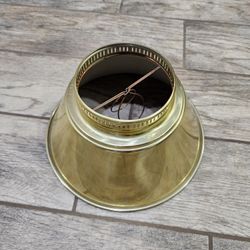 Vintage brass plated aluminum lamp shade