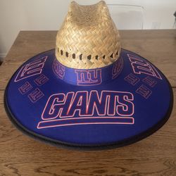 NY GIANTS Football Team Straw Hat Outdoors