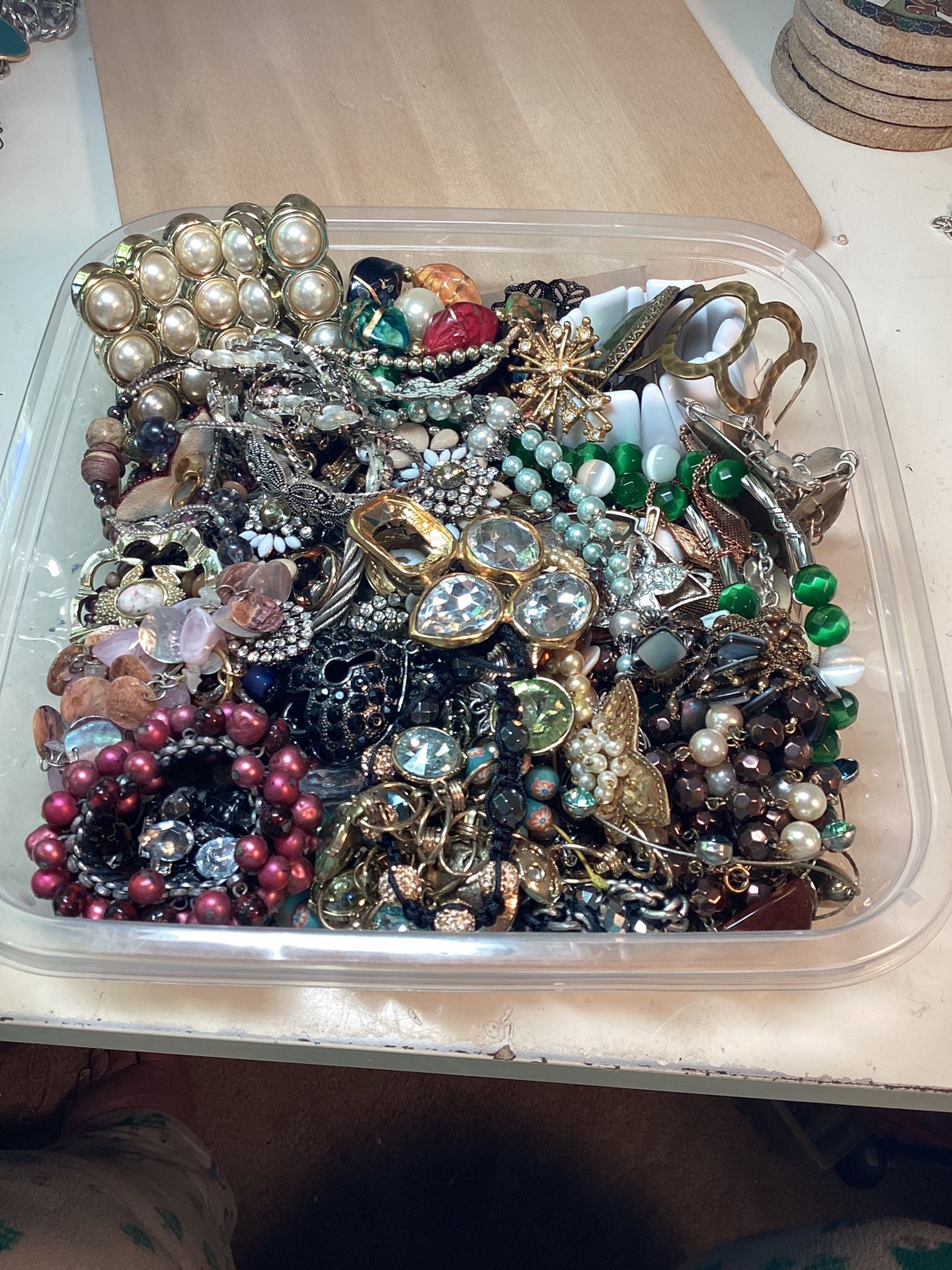 5 Plus Pounds Of Broken Jewelry For Crafting/DIY