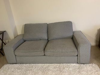 Modern Gray Loveseat Sofa