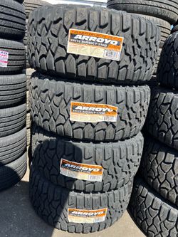 33x12.50r20LT Arroyo R/t  New Tires Set Of 4 Installed And Balanced Set De 4 Llantas Nuevas Instaladas Y Balanceadas
