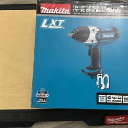 Makita 18v 1/2” Impact Wrench Brushed Motor. New. Tool Only/. Sin Batería. In Box