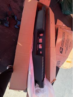 Black Rear Bumper w/o Sensor fit for Chevy Silverado GMC Sierra 1(contact info removed)-2018