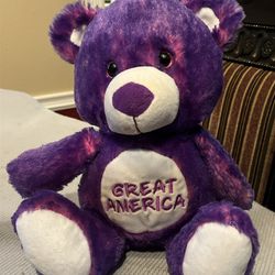 Purple Great America 11" Plush Bear (Fiesta)