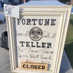 Fortune Teller Open And Closed Frame Art Large 