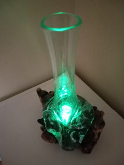 Cohasset Gifts Molten Glass and Wood Luminary Collection 