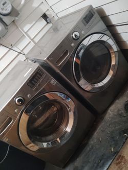 LG front-load washer and dryer set