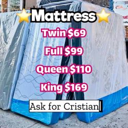 New Mattresses  Twin mattress Full mattress Queen mattress  King mattress  Colchones nuevos  Beds 