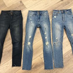 Abercrombie & Fitch | 3 pairs | Ankle Skinny Jeans | Size 00 Short