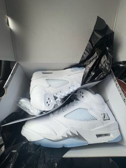 Air Jordan 5 White Metallic Size 9