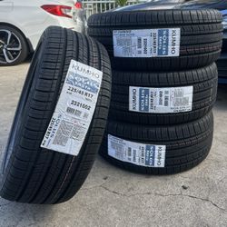 225/45/17 Kumho New Tires Installed And Balanced✅🛞