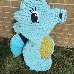 Caballito de mar piñata decorativa grande