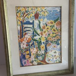 Cathi Whiting, Poros II Serigraph, Matted and Framed