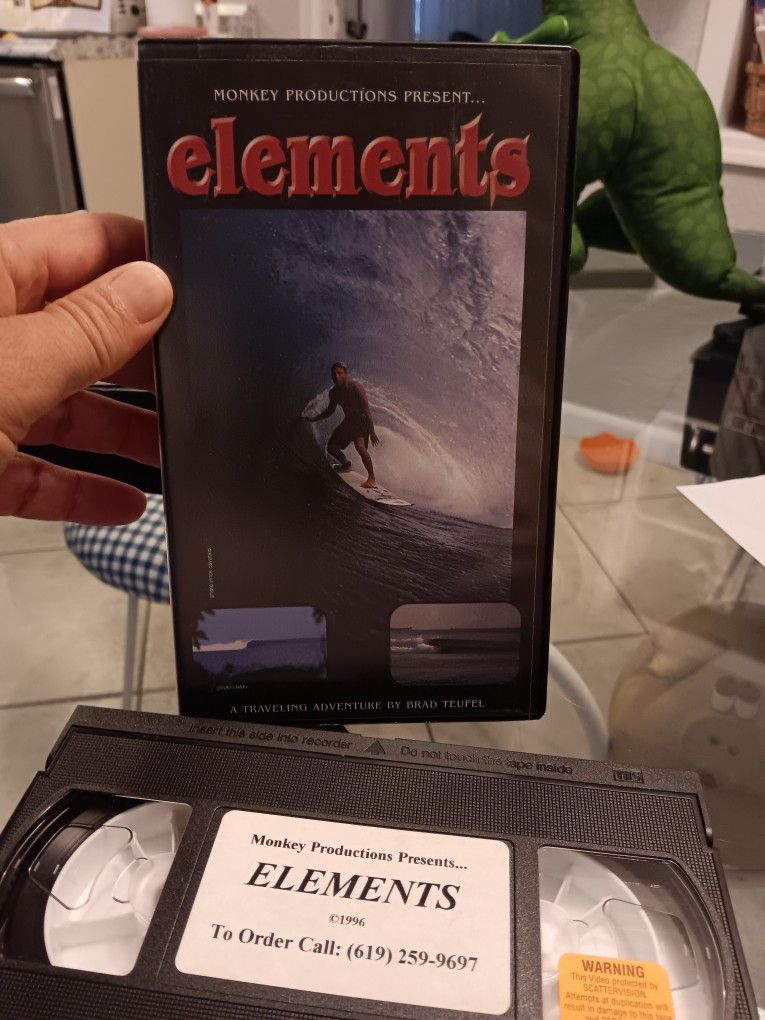 Elements Surfing Vhs Tape 