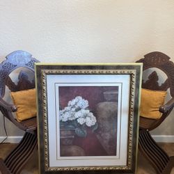 Framed Floral Wall Art – 38” x 43”