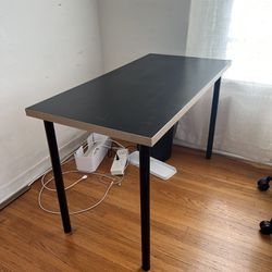 IKEA Desk. LINNMON Table top with black ADILS Legs