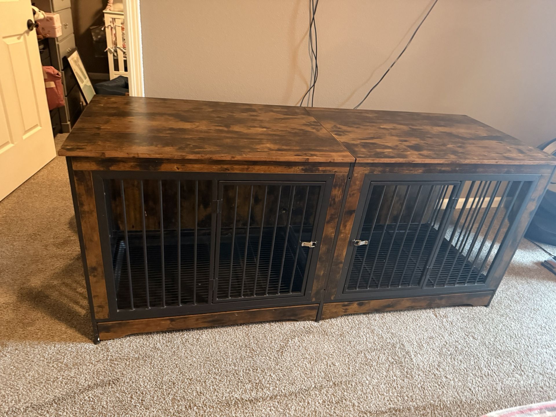 Dog Crate Entertainment Center