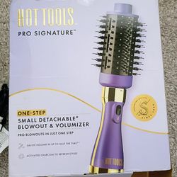 Hot Tools Pro Signature Detachable One Step Volumizer and Hair Dryer | Style, Dry & Brush ,2.8 Inch One Step