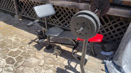 Bench and 100lbs