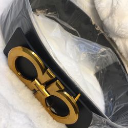 Large Black Dress Belt 