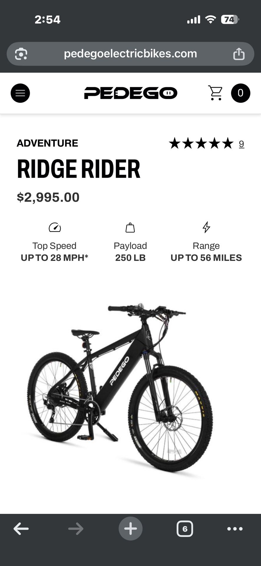 Pedego E-bike Ridge Rider