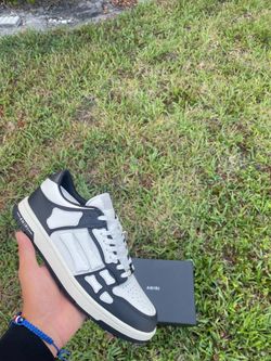Black/white amiri sneakers