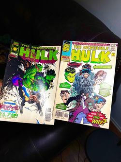 Title: Incredible Hulk Comic Lot (2 Books) - Issue #454 (Wolverine Cover) & Minus 1 !!