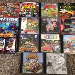 14 CD-Rom computer games for older versions of windows. All in original cases and in great condition. 