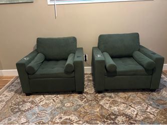 Sofa chair converts to bed