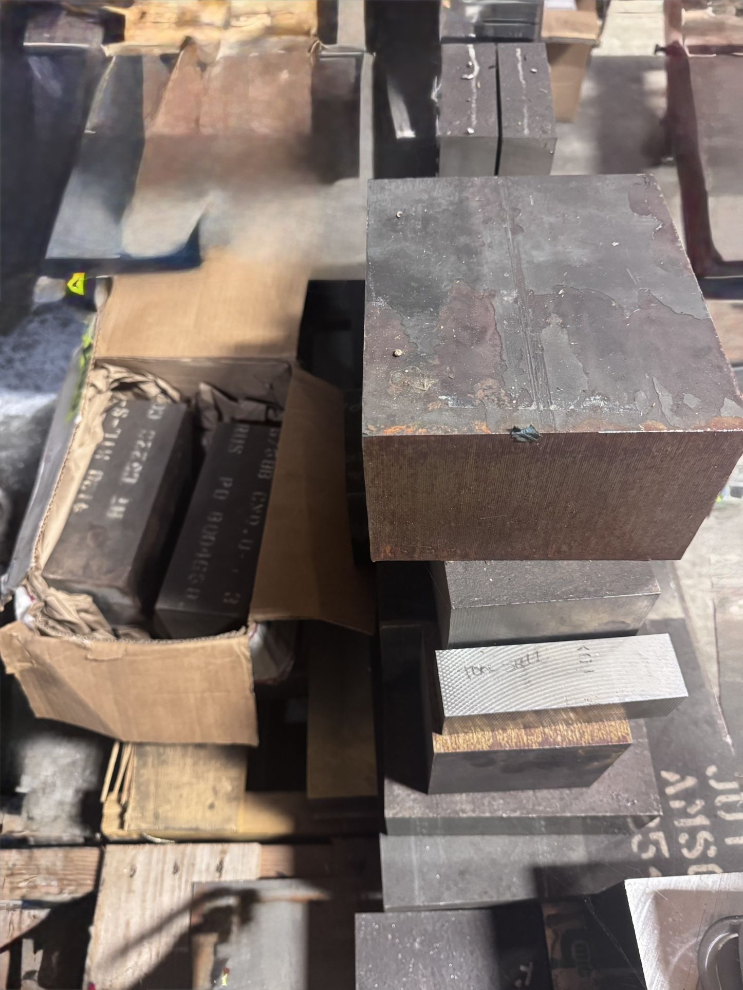 Misc Aluminum And Steel Blocks / Plate Remnants 