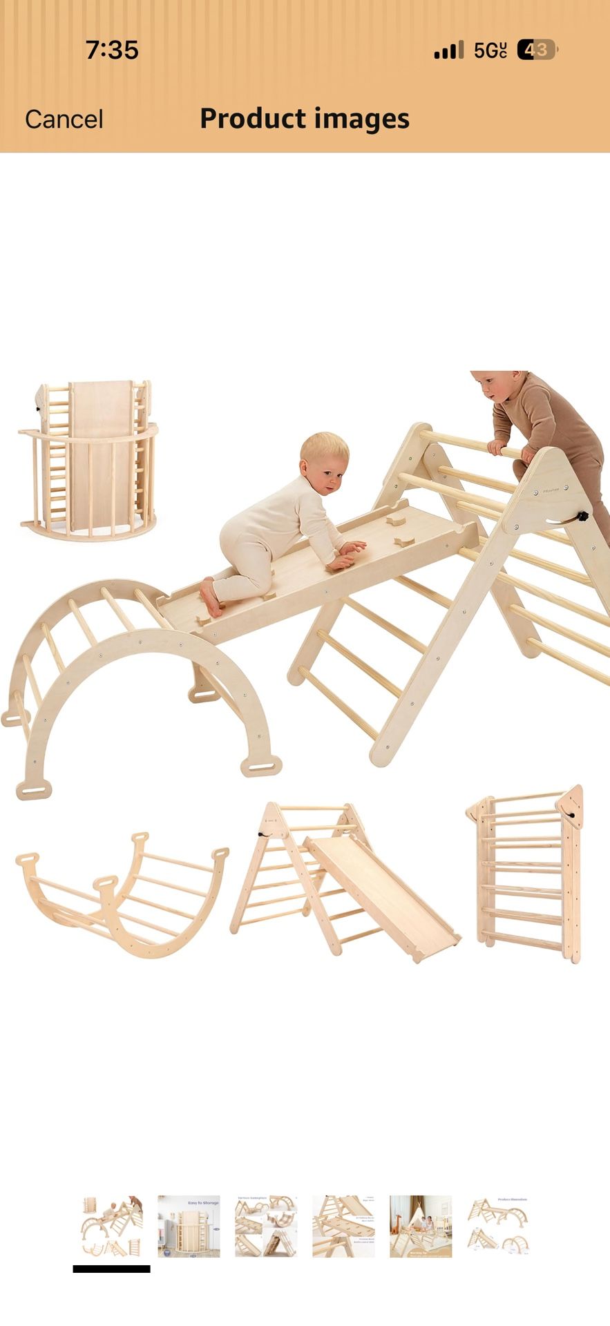 Wooden Climbing Toy