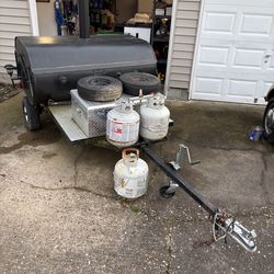 Remodeled Black 250 gallon Pig Cooker