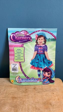 HALLOWEEN LITTLE CHARMERS LAVENDER KIDS SIZE SMALL 4-6 COSTUME