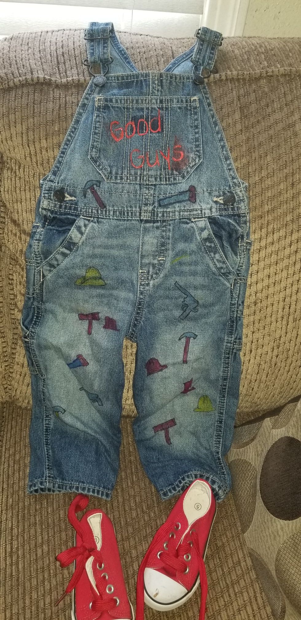 Toddler Chucky overalls