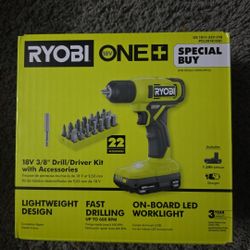 ONE+ 18V Cordless 3/8 in. Drill/Driver Kit with 1.5 Ah Battery and Charger