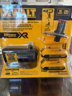 Dewalt 18V to 20V MAX Lithium-Ion Battery Adapter Kit (2 Pack)