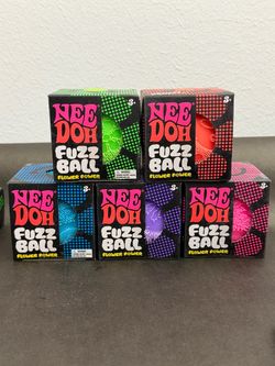 Nee Doh Fuzz Ball Flower Power – Set of 5