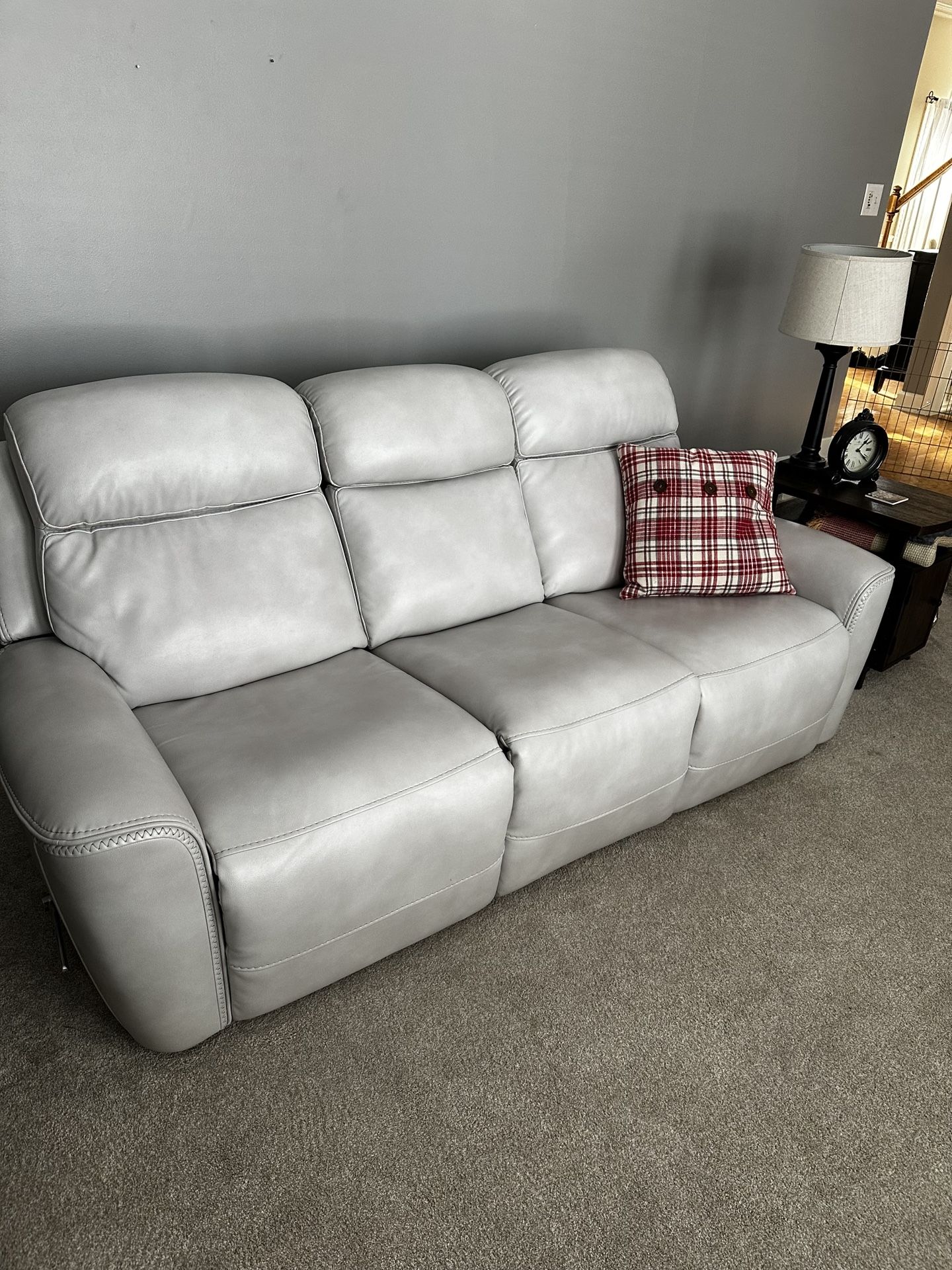 Leather Rocker & Recliner Sofa