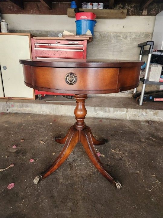 Antique Round Wooden Table