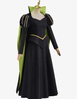 Black and Green Villain Cosplay Costume Dress XS